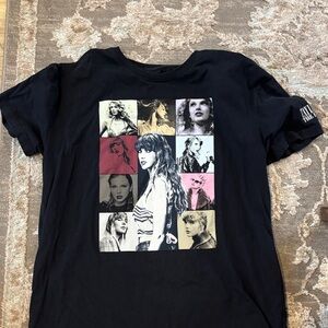 Taylor Swift Black Eras Tour T-Shirt (with Europe leg)